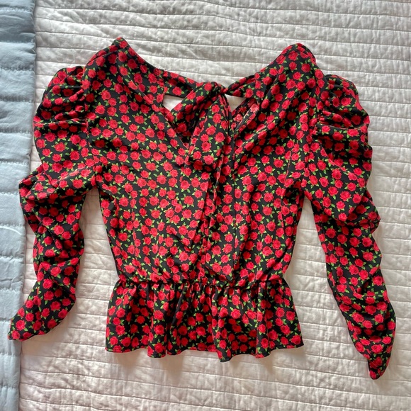 TopShop Roses Blouse - Picture 3 of 4